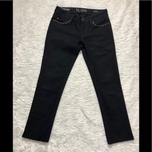 DL1961 kate slim crop  blue jeans size 25